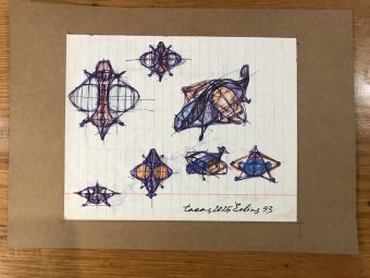 Graphik "Eolins 93", illustrator Taras Leskiv Stift Papier in der Jose Art Gallery