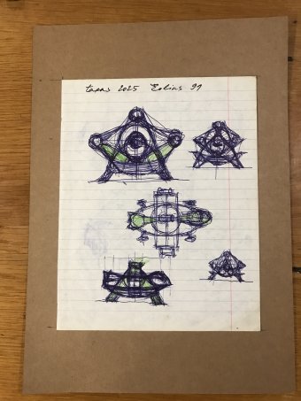 Graphik "Eolins 91", illustrator Taras Leskiv Stift Papier in der Jose Art Gallery