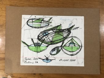 Graphik "Eolins 30", illustrator Taras Leskiv Stift Papier in der Jose Art Gallery