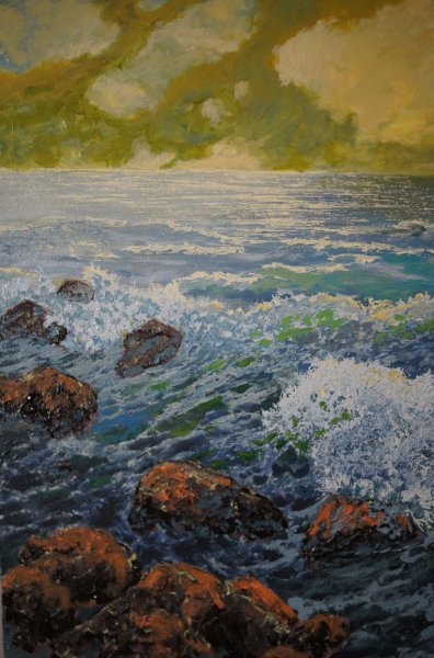 Zusätzliches Bild 2: Post-Impressionismus Marinemalerei Malerei "Bermuda-Brise", maler/-in Anton Zapotochny(Dovzhenko) Acryl Leinwand 