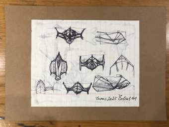 Desenho "Eolins 104", ilustrador Taras Leskiv caneta papel na Jose Art Gallery