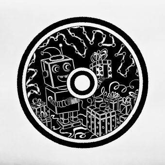 Графика "Xmas Time A2: Новогодняя лаборатория вдохновения", иллюстратор #artdjartem чернила бумага в Jose Art Gallery