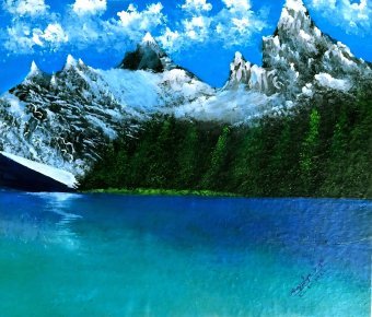 Riflessi sulle cime innevate