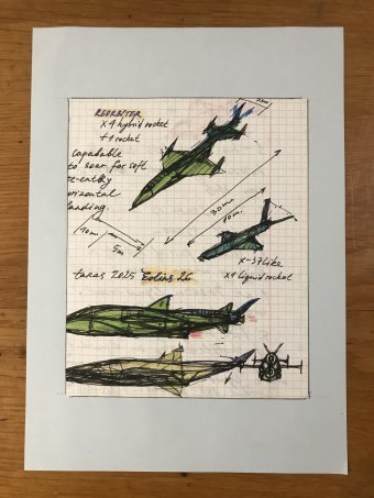 Desenho "Eolins 26", ilustrador Taras Leskiv caneta papel na Jose Art Gallery