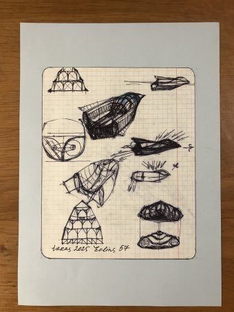 Desenho "Eolins 57", ilustrador Taras Leskiv caneta papel na Jose Art Gallery