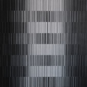 Monochrome Rhythm Abstract Black Gray Art