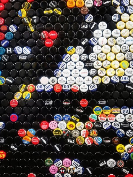 Imagem adicional 5: Abstração Retrato escultorico Escultura "David Bowie - Cinzas às Cinzas", escultor Henning Leuschner Aço 