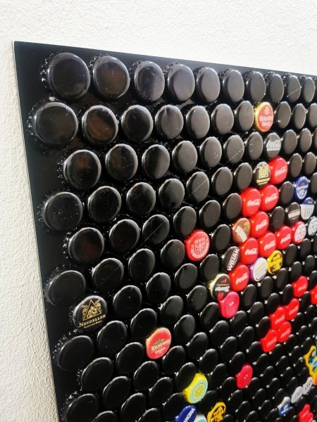 Imagem adicional 6: Abstração Retrato escultorico Escultura "David Bowie - Cinzas às Cinzas", escultor Henning Leuschner Aço 