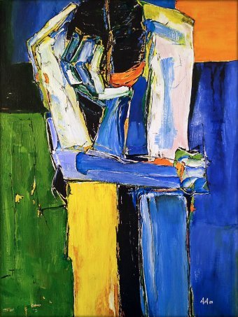 Malerei "Shoulder Of Sompassion", maler/-in Alexander Aksyonov Acryl Leinwand in der Jose Art Gallery