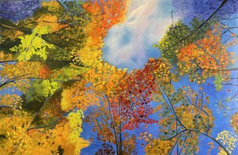 Painting "The Breath of the Peaks" by painter Yola'artS oil canvas at Jose Art Gallery