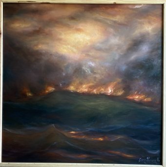 Живопис "Дві стихії", живописець Ольга Русинчук масло холст в Jose Art Gallery