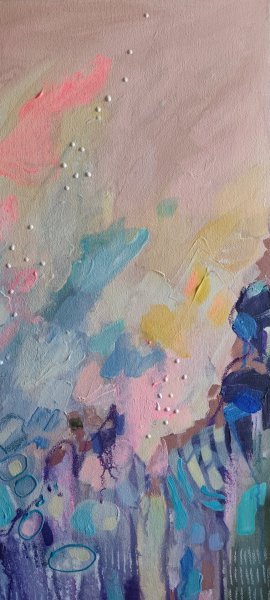 Dodatkowy obraz 3: Abstrakcjonizm Wnętrze Malarstwo "Poranne przebudzenie w abstrakcyjnej harmonii", malarz KOlha akryl płótno 