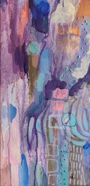 Dodatkowy obraz 7: Abstrakcjonizm Wnętrze Malarstwo "Poranne przebudzenie w abstrakcyjnej harmonii", malarz KOlha akryl płótno 