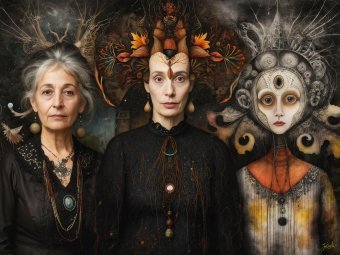 Art numérique "LA SYNTHÈSE MYSTIQUE", artiste numérique Jecaslo à la Jose Art Gallery