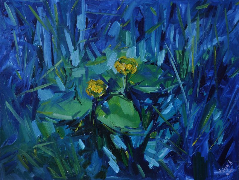 Water lilies Painting by Lyubomyr Khudyak - Jose Art Gallery