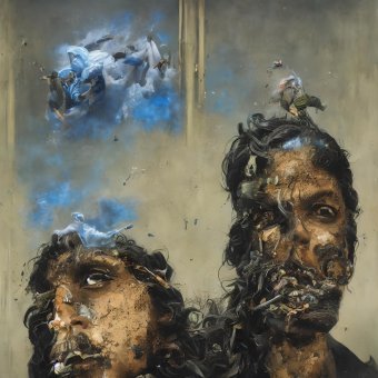 Digital Art "Two dreams" by digital artist Richard Vachtenberg at Jose Art Gallery