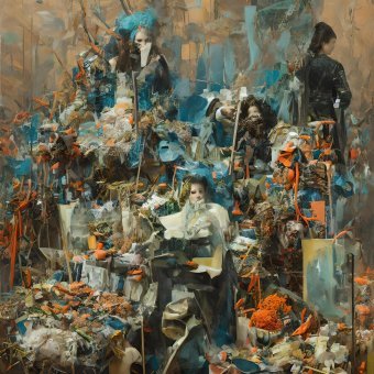 Digital Art "Unnecessary treasures" by digital artist Richard Vachtenberg at Jose Art Gallery