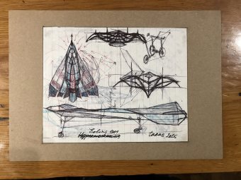 Grafica "Eolins 1001", illustratore Taras Leskiv penna stilografica carta alla Jose Art Gallery