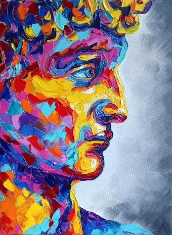Живопись "Дэйвид", живописец Anastasia Kozorez масло холст в Jose Art Gallery