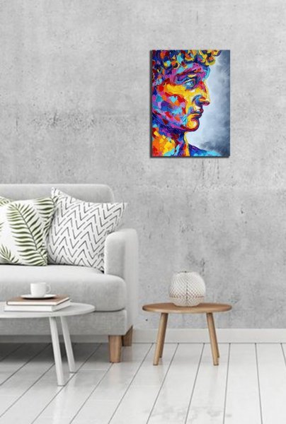 Additional view 2: Contemporary Art Portrait Painting David by painter Anastasia Kozorez oil canvas 