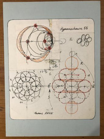Graphik "Hypermechanics 55", illustrator Taras Leskiv Stift Papier in der Jose Art Gallery