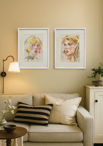 Графика "Сет (серия Запечатленные моменты)", иллюстратор Tetiana Shendryk пастель бумага в Jose Art Gallery