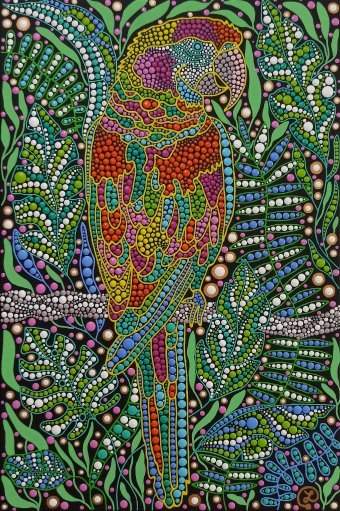 Parrot Painting by Oxana Lazari - Jose Art Gallery