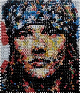 Skulptur "Axl Rose – Bürgerkrieg", bildhauer/-in Henning Leuschner Stahl in der Jose Art Gallery