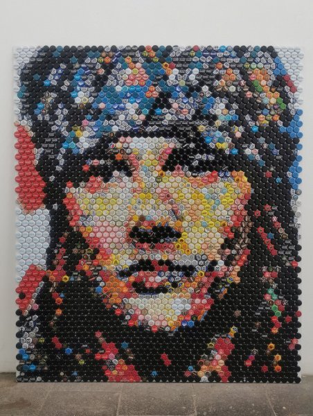 Imagem adicional 2: Abstração Retrato escultorico Escultura "Axl Rose - Guerra Civil", escultor Henning Leuschner Aço 