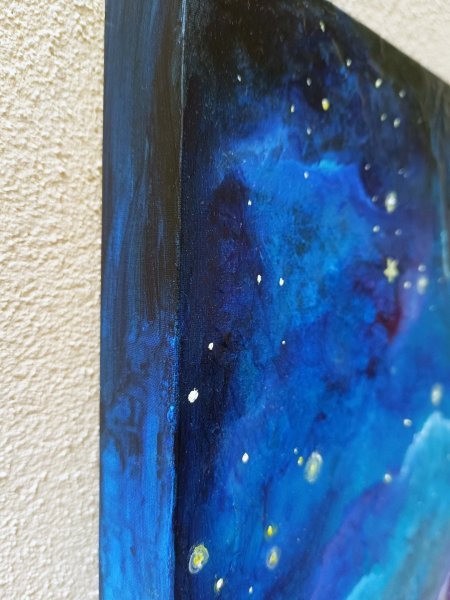 Additional view 3: Surrealism Animal Painting Night Echoes by painter Evgenia Smirnova oil canvas 