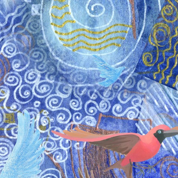 Immagine aggiuntiva 3: Collage Ritratto Arte digitale "Cerca la liberazione...", artista digitale Lana Korolievskaia 
