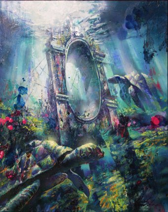 Живопись "ГОЛУБАЯ БЕЗДНА4G.", живописец Dobrodiy Alexandr масло пластик в Jose Art Gallery