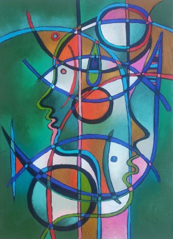 Pintura "Pensamentos e Imagens. Retrato Impressionista", pintor Katerina Sapozhkova óleo tela de pintura na Jose Art Gallery