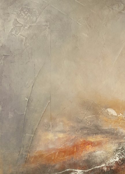 Additional view 1: Abstract Landscape Painting Opening paths by painter Roser JB mixed method canvas 