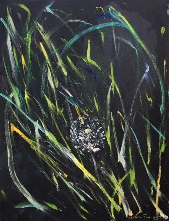 Painting "Spring rain" by painter Lyubomir Martinyuk oil fabric at Jose Art Gallery