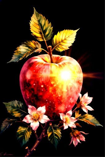 Arte digital "Susurros de floración y luz", artista digital Viktor Levchenko en Jose Art Gallery