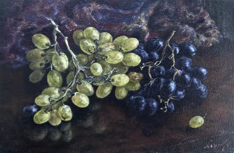 Painting "Yin-yang mood" by painter Elena Khokhryakova oil canvas at Jose Art Gallery