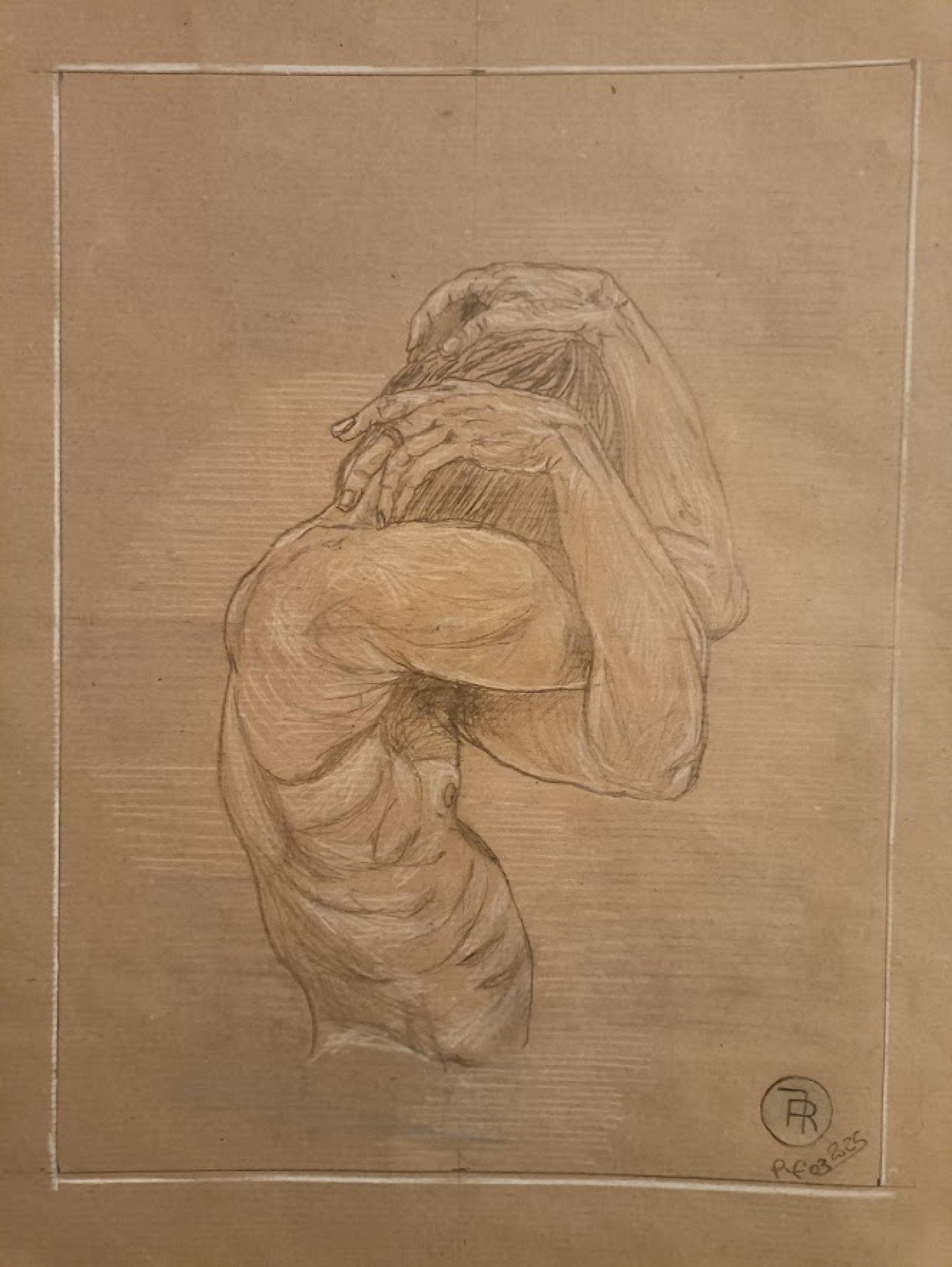 Hiding Man: Mystery and Shadow Painting by roberto ferrando