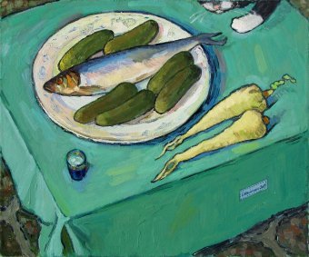 Живопись "Still Life with Parsnip", живописец Ivan Kolisnyk масло холст в Jose Art Gallery