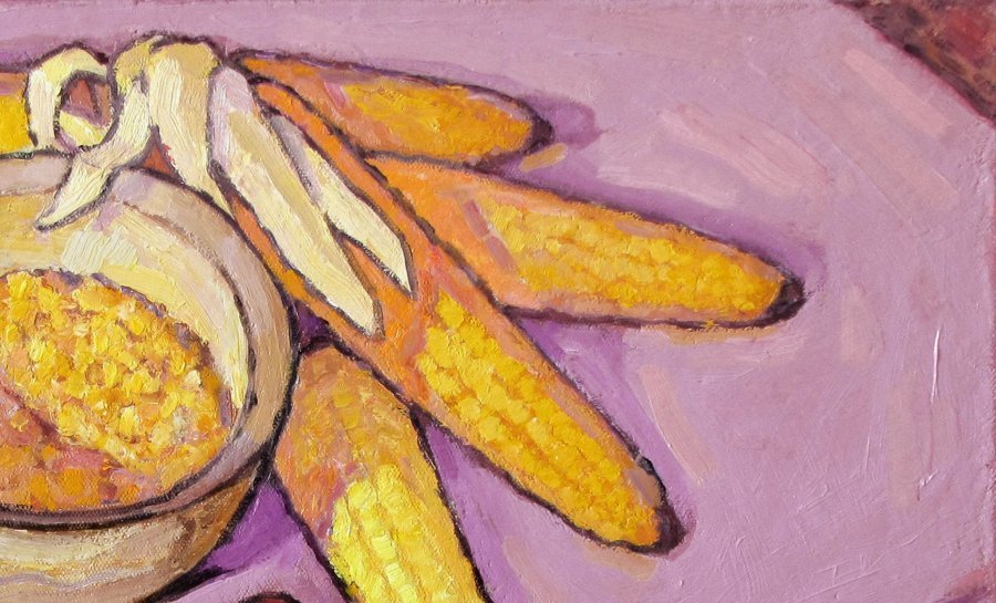 Zusätzliches Bild 4: Post-Impressionismus Stillleben Malerei "A Corn", maler/-in Ivan Kolisnyk Öl Leinwand 