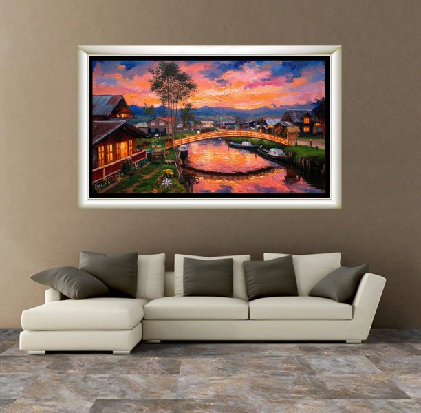 Dodatkowy obraz 1: Kolorowy Fotoimpresjonizm Fotografia "Złota Wioska", fotograf Orlando Sanchez Cabrera 