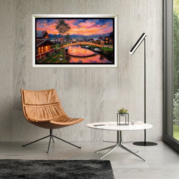 Dodatkowy obraz 3: Kolorowy Fotoimpresjonizm Fotografia "Złota Wioska", fotograf Orlando Sanchez Cabrera 