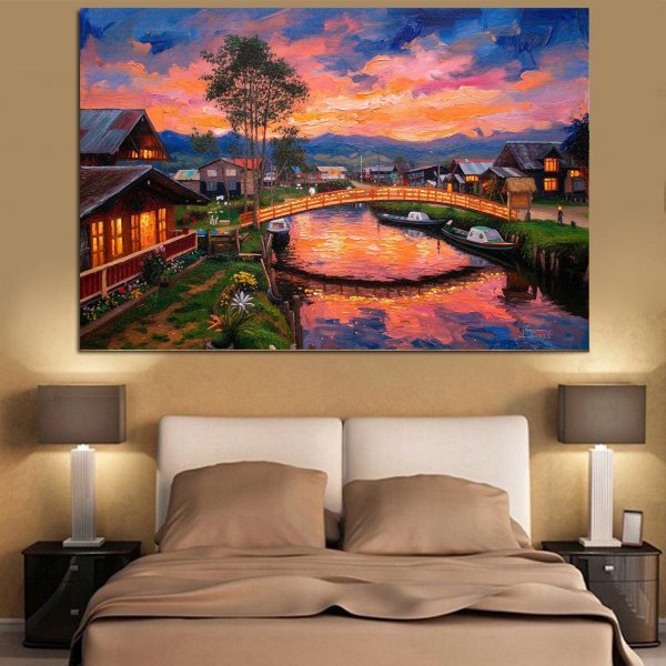 Dodatkowy obraz 4: Kolorowy Fotoimpresjonizm Fotografia "Złota Wioska", fotograf Orlando Sanchez Cabrera 