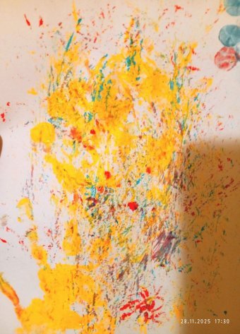 Painting "Krovovoyna" by painter Viktoriya Kostousova acrylic paper at Jose Art Gallery