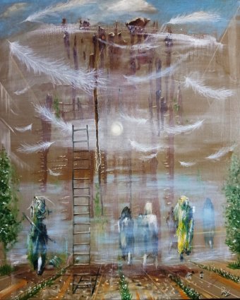 Painting "Veil of Morning" by painter Serhiy Roy oil canvas at Jose Art Gallery