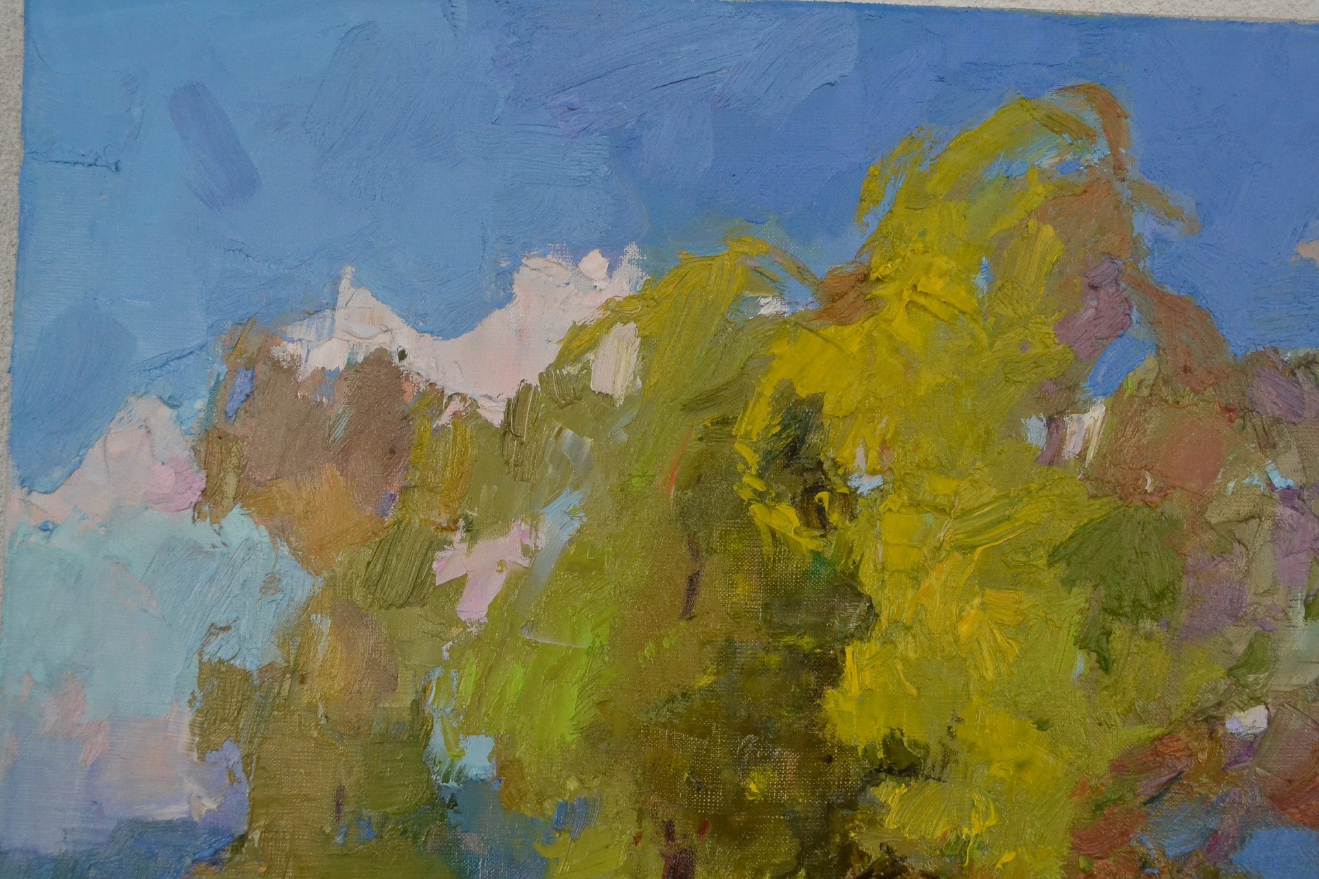 Hot day in the sun - painting