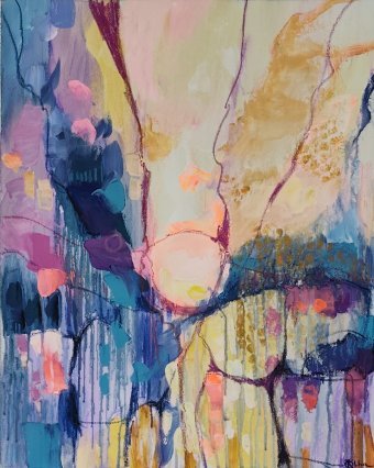 Painting "Ethereal Glow" by painter KOlha acrylic canvas at Jose Art Gallery