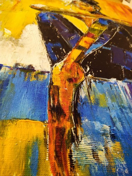 Additional view 4: Impressionism Interior Painting Dance on the Palette by painter Alexander Aksyonov acrylic canvas 