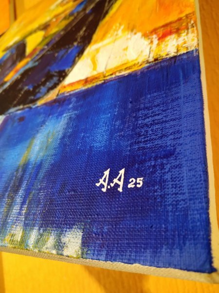 Additional view 5: Impressionism Interior Painting Dance on the Palette by painter Alexander Aksyonov acrylic canvas 