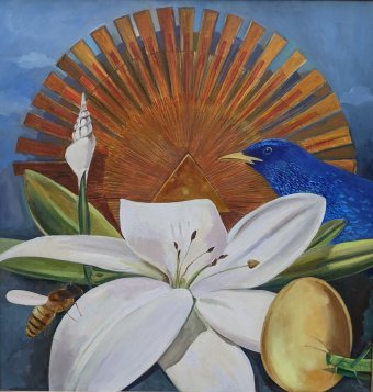 Живопись "Солнце Алхимии", живописец Anna Goldshtein масло холст в Jose Art Gallery